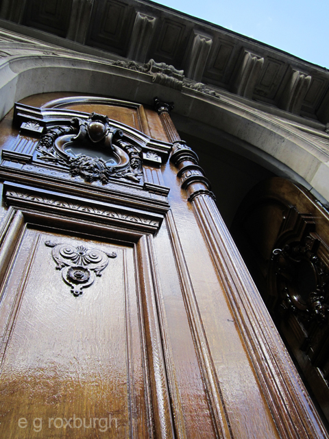 detail of door